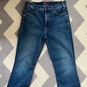 Mother Hustler Ankle Fray Jeans Size 27